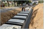 Erschlieungsgebiet Wohnbebauung Sonnenidyll in Grorhrsdorf - Regenrckhaltekanal mit Drosselschachtbauwerk